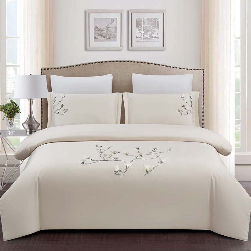 100% Cotton Embroidered Duvet Cover Set
